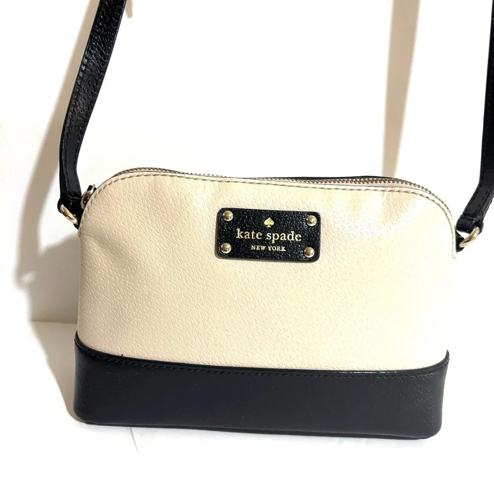 Kate Spade Elegant Black and Cream Crossbody